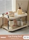 2 Tier Cup Drying Rack with Drain Tray, Countertop Mug Holder, Bathroom Cup Storage Shelf, Multi-Functional Kitchen Storage Organizer Shelf for Glasses, Tumbler, Teacups