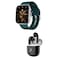 Swiss Military Alps 4 Smartwatch, Bluetooth, IP68 Water Resistance, Green