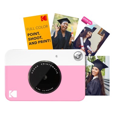 Kodak Printomatic Full Colour Instant Print Digital Camera, 5 MP, Pink