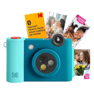 Kodak Smile Plus 2-in-1 Digital Instant Print Camera, Blue