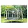 Plum Fun Spring Safe Trampoline with Safety Net, Yellow and Black, 12ft