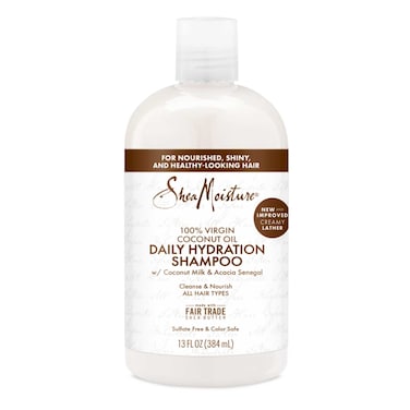 SheaMoisture Daily Hydration Shampoo 100% Virgin Coconut Oil, 384ml