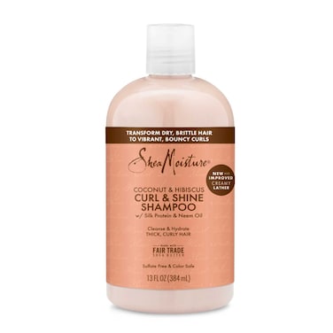 SheaMoisture Curl and Shine Coconut Shampoo Coconut and Hibiscus, 384ml