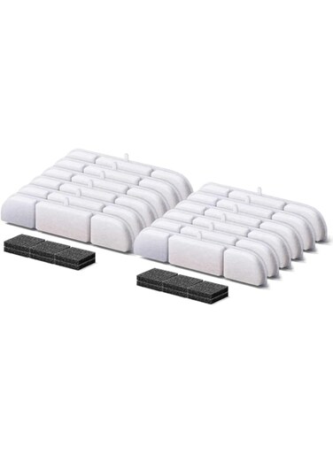 DownyPaws 12 Packs Replacement Filters for Battery Operated Cat Water Fountain DPWFP6 Fursink, 6 Months Set of Replacement Filters