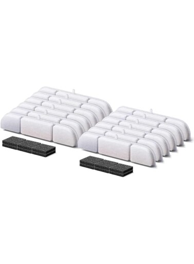 DownyPaws 12 Packs Replacement Filters for Battery Operated Cat Water Fountain DPWFP6 Fursink, 6 Months Set of Replacement Filters