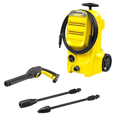 Karcher K3 Classic High Pressure Washer Bundle, Yellow, 1.6 kW, 380L/hour, 120 Bar