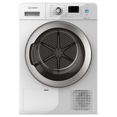 Indesit Front Load Dryer with Heat Pump YTM1091SR, 9 kg, 15 Programs, White, Digital Display