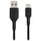 Belkin Braided USB-A to USB-C Data Sync and Charging Cable, Black, 1m