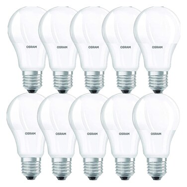Osram LED Bulb Set, Warm White, 8 W, 10 PCS