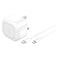 Belkin Cube USB-C Wall Charger with USB C Cable, White, 30w