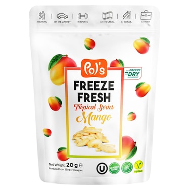 Pol's Freeze Fresh Tropical Series Freeze Dried Mango, 20g