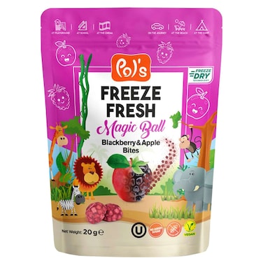 Pol's Freeze Fresh Magic Ball Blackberry and Apple Bites, 20g