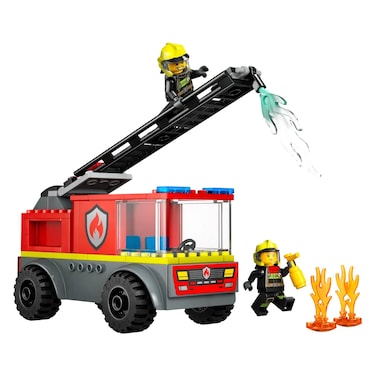 Lego City Fire Ladder Truck Building Toy