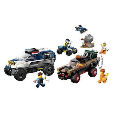 Lego City Off-Road Police Car Chase Building Toy