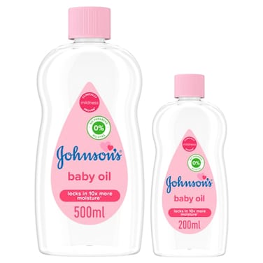 Johnson's Baby Moisturising Oil, 500ml+200ml