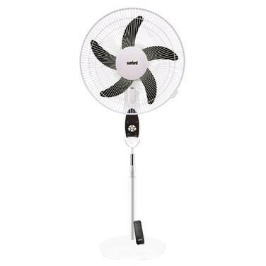 Sanford USB Rechargeable Solar Panel 12 LED Stand Fan, 18inch, 9 Speed Control, 60 W