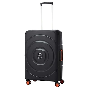 American Tourister Circurity 2 Wheels Spinner Hard Luggage Trolley, Black, 68cm