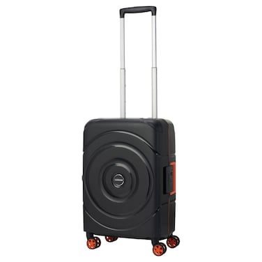American Tourister Circurity 2 Wheels Spinner Hard Luggage Trolley, Black, 55cm