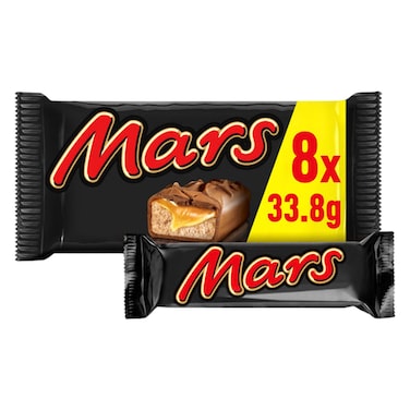 Mars Chocolate Snack Size Bars Multipack, 33.8g Pack of 8
