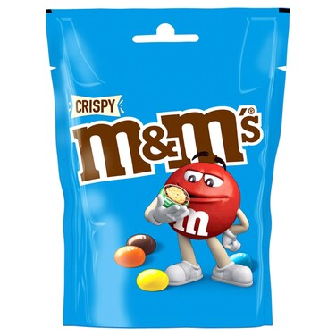 M&amp;M's Crispy Milk Chocolate Candy Pouch, 107g