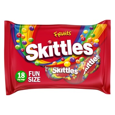 Skittles Fruits Sweets Fun Size Bag Multipack, 324g
