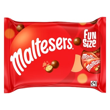 Maltesers Milk Chocolate Biscuit Balls Fun Size Bag Multipack, 214.5g