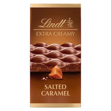 Lindt Extra Creamy Salted Caramel Milk Chocolate, 80g