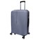 Cosmo Crystal 8 Wheel Hard Luggage Trolley, Large, Light Grey, 70cm