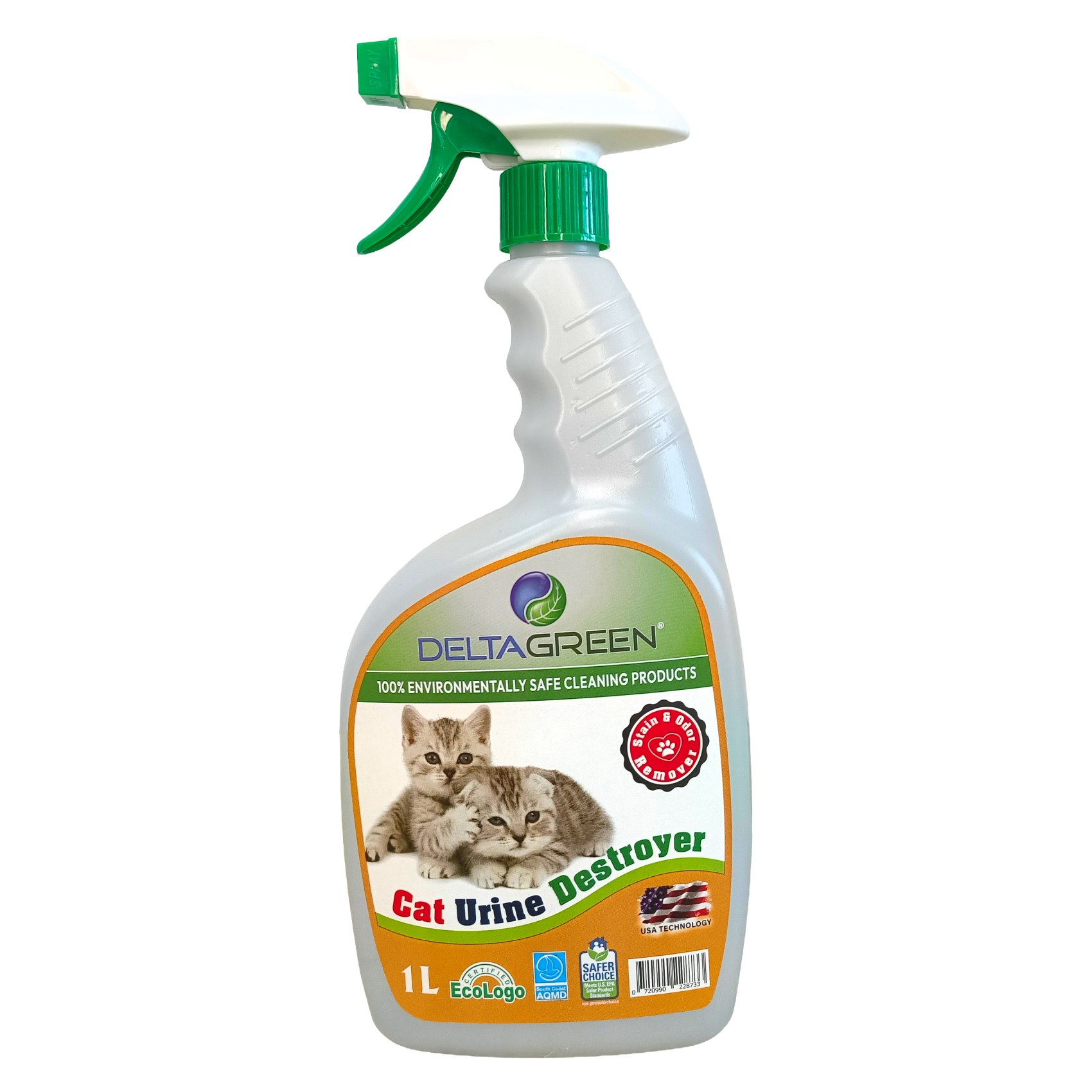 Saudi Arabia product data sample: Deltagreen Cat Urine Destroyer, 1L