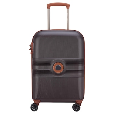 Delsey Paris Flanerie SE 2 Wheel Hard Luggage Trolley, Chocolate, 55cm