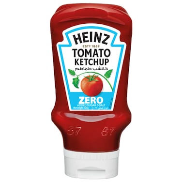 Heinz Zero Added Sugar and Salt Tomato Ketchup with Sweetener, 425g