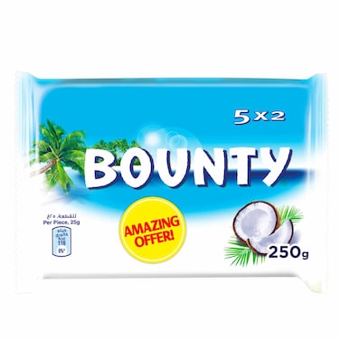 Bounty Chocolate 5x2 Pack, 250g