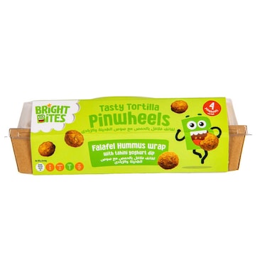 Bright Bites Falafel Hummus Pinwheel Tortilla Wrap