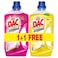 Dac Gold Liquid Cleaner and Disinfectant, Rose Bloom and Gold Liquid Cleaner and Disinfectant, Citrus, 1L+1L