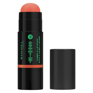 Rimmel London Music Collab Cheek and Lip Stick, 210 Peachy Rhythm, 6g