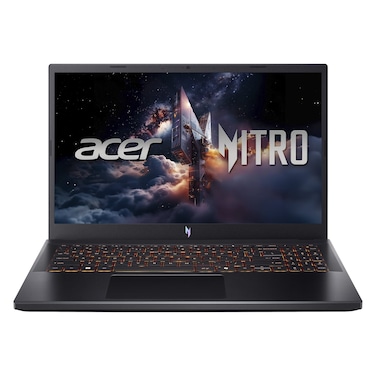 Acer Nitro Gaming Laptop, Intel Core 7-240H, 16GB RAM, 512GB SSD, 15.6-Inch FHD IPS, 6GB NVIDIA GeForce RTX Graphics Card, Windows 11 Home, Obsidian Black, NH.QUBEM.002