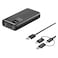Cellairis Hive Pro Power Bank, Black, 20000mAh, with 3-in-1 Charging Cable