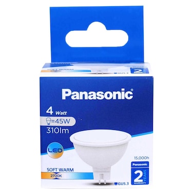 Panasonic LED MR16 Lamp, Soft Warm, 4 W