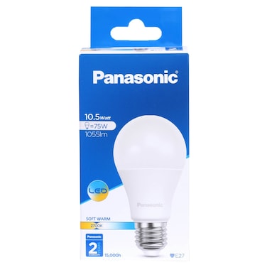 Panasonic LED Lamp, Soft Warm, 10.5 W, E27