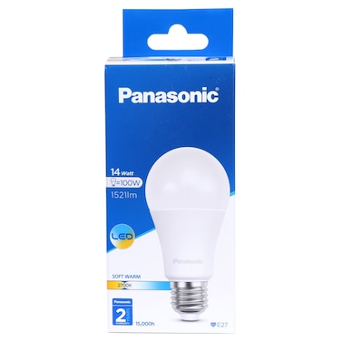 باناسونيك مصباح LED - ضوء دافئ ناعم، 14 واط، E27