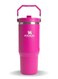IceFlow 2.0 Fast Flow 30 oz Insulated Stainless Steel Tumbler with Handle &acirc;&euro;&ldquo; Leakproof BPA-Free Water Bottle with Twist-On Angled Spout Lid, Rose Red