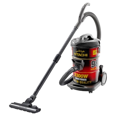 Hitachi Drum Vacuum Cleaner CV980TJBKR, 21 L, 2300 W, Black and Red, 7.6 kg