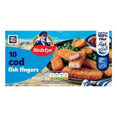 Birds Eye 10 Cod Fish Fingers, 280g