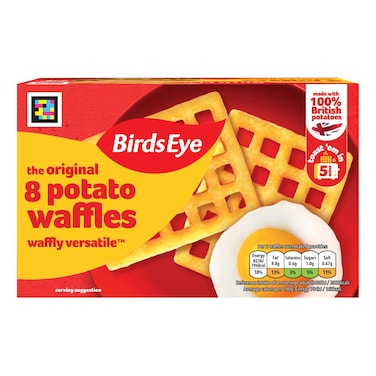 Birds Eye Waffly Versatile The Original 8 Potato Waffles, 454g