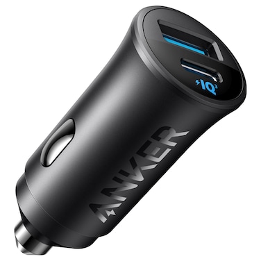 Anker IQ 2 Ports Car Charger, Black, 30 W