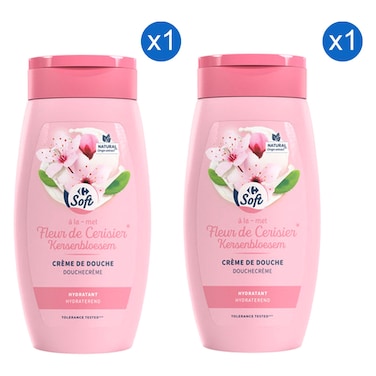 Carrefour Soft Cherry Blossom Shower Gel, 250ml Pack of 2