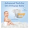 Carrefour Dry and Gentle Baby Diapers, Size 5 (11-16 kg), 52 Count + Advanced Tech and Scented Baby Wipes 56 Wipes