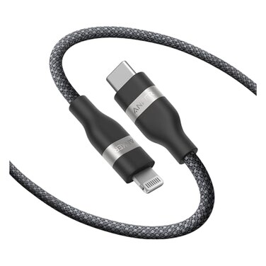 Anker USB-C to Lightning Data Sync and Charging Cable, Black, 6 ft