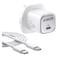 Anker IQ Wall Charger, 25 W with USB-C to USB-C Charging Cable, White