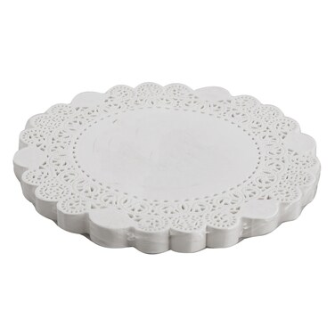250 Pcs Doyley Paper, Round, 5.5 inch